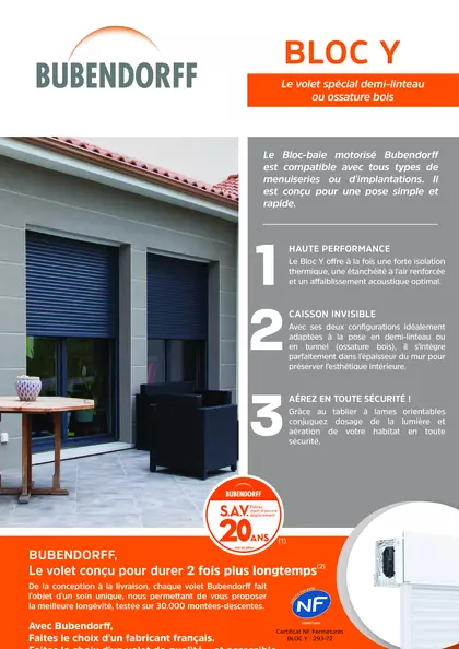 Guide de vente BLOC Y