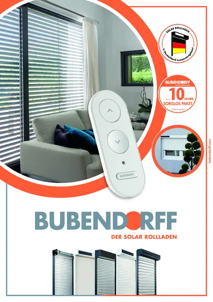 Verkaufsunterlagen Bubendorff 2026